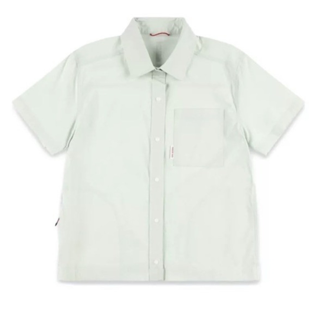Topo Designs Light Green Mint Short Sleeve Buttonup Shirt Womens Size Small NWT - Picture 4 of 15